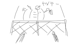 『テニス初心者あるある』なぜか自分だけコーチを射撃してしまう