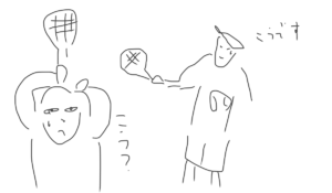 『テニス初心者あるある』言われたことがマネできない