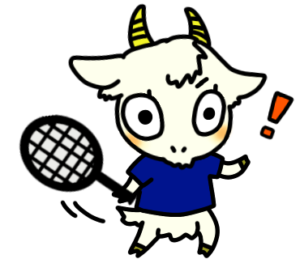 ストロークチャンス_テニスのゆるかわいいイラストフリー素材を無料配布中｜やぎやぎ拡散計画