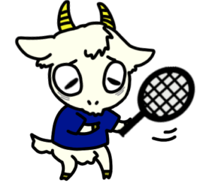 ボレーかなしい_テニスのゆるかわいいイラストフリー素材を無料配布中｜やぎやぎ拡散計画