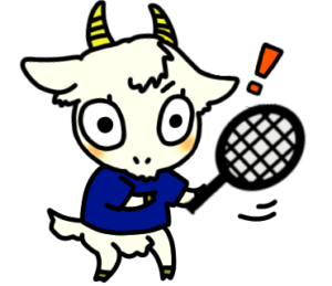 ボレーチャンス_テニスのゆるかわいいイラストフリー素材を無料配布中｜やぎやぎ拡散計画