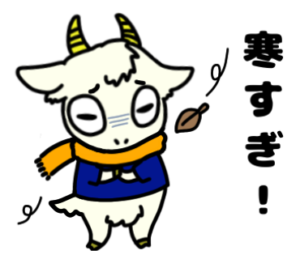 冬寒すぎマフラー_テニスのゆるかわいいイラストフリー素材を無料配布中｜やぎやぎ拡散計画